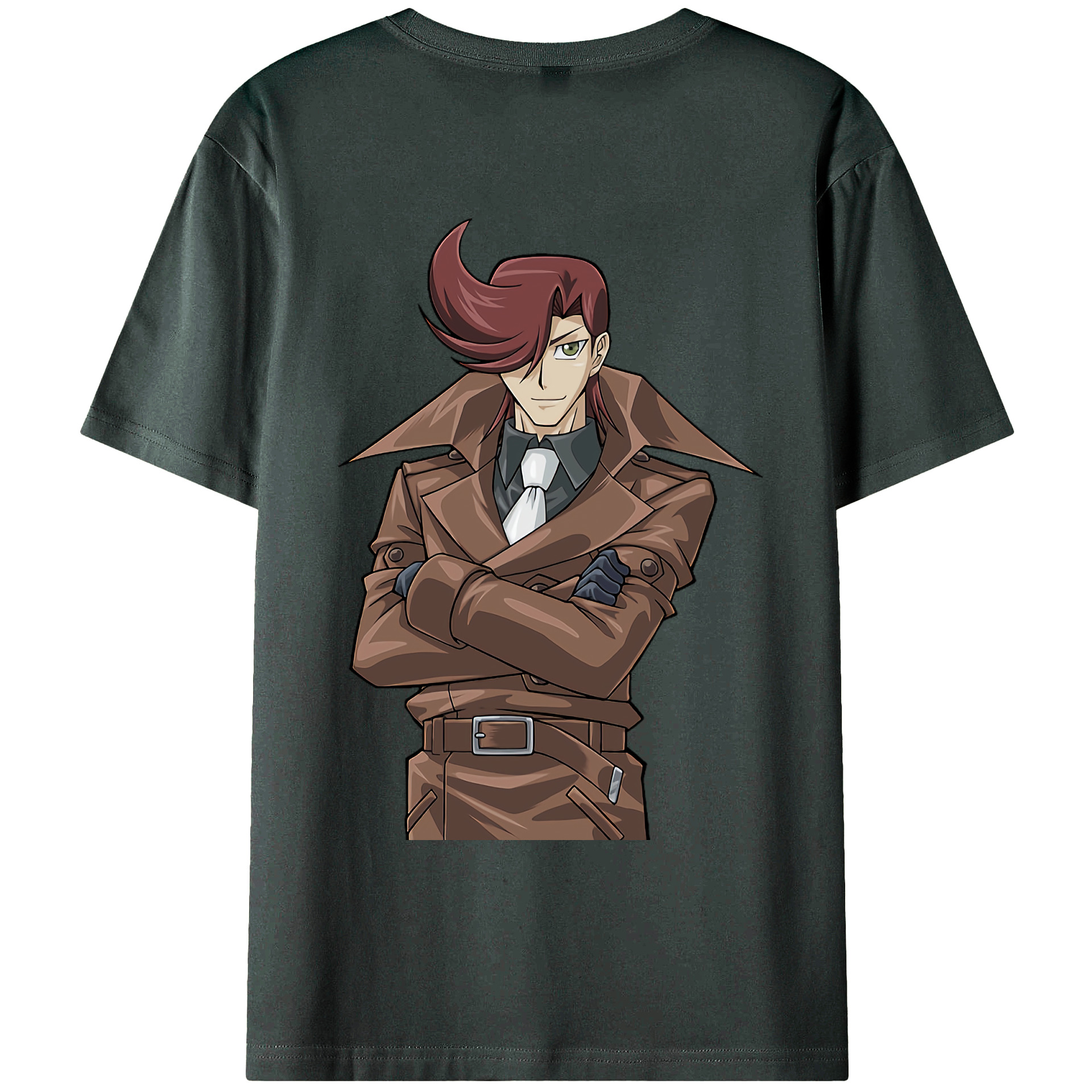 （画像用） 遊☆戯☆王 Yu-Gi-Oh! 綿100％ メンズ半袖Tシャツ（バックプリント） 通気性
